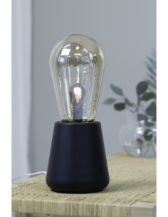 Markslöjd Brooke – Lampe noire au style scandinave, verre ambré, E14, H 42 cm, câble 2 m, IP20 2