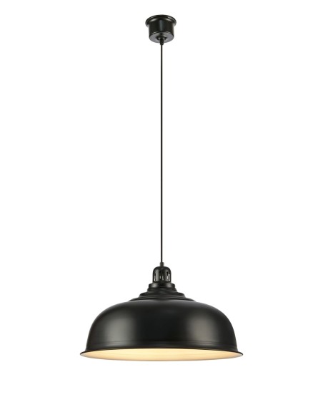 Markslöjd Port – Suspension Ø50 cm noir mat, grand abat-jour pour table à manger