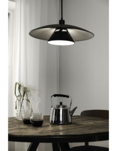 Markslöjd Millinge – Suspension Ø50 cm noire avec intérieur blanc, design scandinave épuré 2