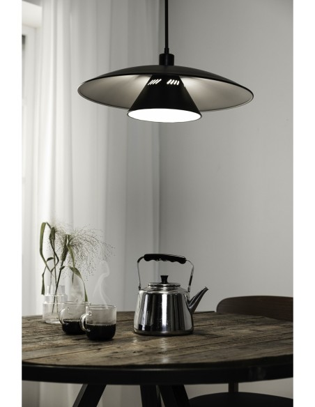 Markslöjd Millinge – Luminaire suspendu E27 noir mat, lumière douce pour salle à manger