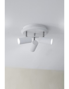 Markslöjd Costilla – Spot plafond rond blanc, 3 têtes orientables, culot GU10, IP20 2