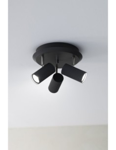 Markslöjd Costilla – Spot plafond gris foncé 3 lumières, orientables, culot GU10, IP20 2