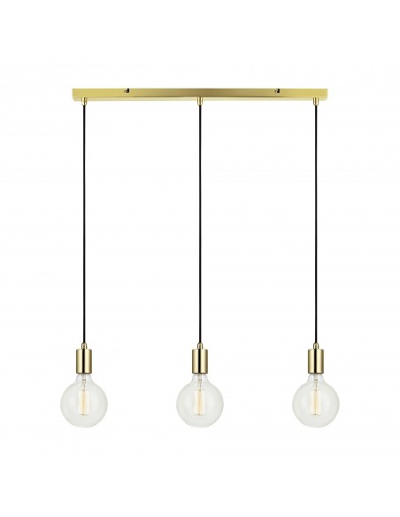 Suspension Led  laiton en ligne 3 sources lumineuses Sky - Markslöjd Leluminaireled.com