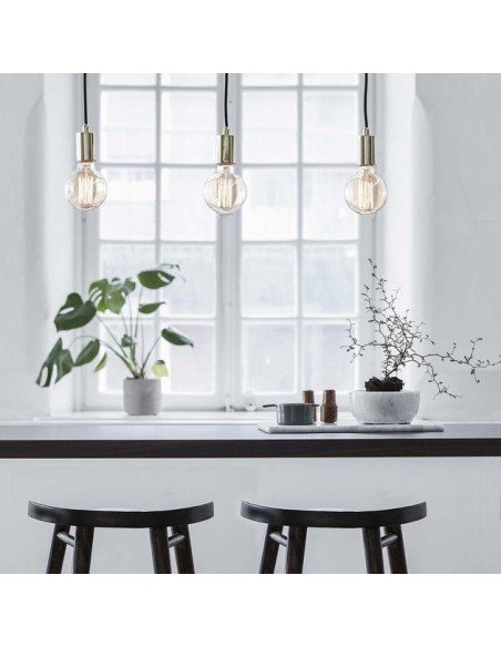 Suspension Led  laiton en ligne 3 sources lumineuses Sky - Markslöjd Leluminaireled.com