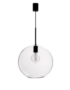 Markslöjd Patera – Suspension Ø35 cm en verre transparent soufflé, design épuré
