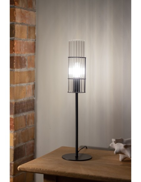 Markslöjd Tubo – Câble noir 2 m avec interrupteur, design moderne à poser contre un mur