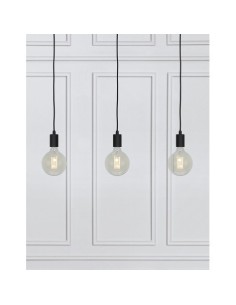 Suspension Led  noire en ligne 3 sources lumineuses Sky - Markslöjd Leluminaireled.com 2