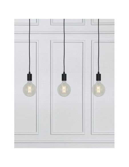 Suspension Led  noire en ligne 3 sources lumineuses Sky - Markslöjd Leluminaireled.com