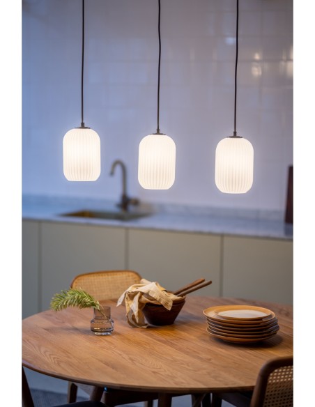 Markslöjd Cava – Câbles textiles noirs 1,5 m réglables en hauteur, parfaits pour cuisine ou salle à manger