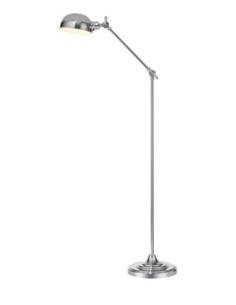 Markslöjd Portland – Lampadaire chromé au design classique, réglable en hauteur jusqu’à 143 cm