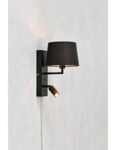 Markslöjd Como – Applique murale noire avec double éclairage pour lecture et ambiance 2