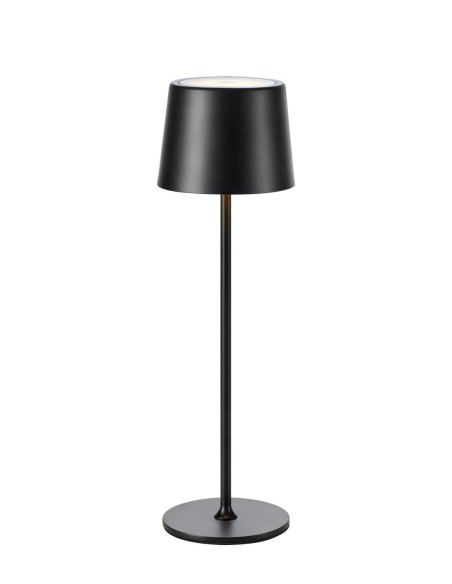 Markslöjd Fiore – Lampe de table rechargeable noire, portable et élégante