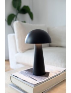 Markslöjd Fungi – Lampe de table rechargeable noire, compacte et design 2