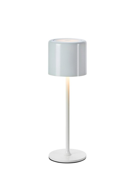 Markslöjd Filo – Lampe de table rechargeable blanche, design minimaliste et certifiée IP44