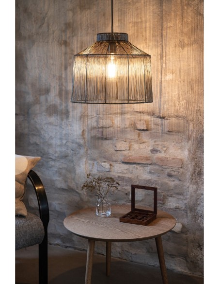 Markslöjd Capanna – Luminaire suspendu au design ajouré vintage, câble textile 2 m