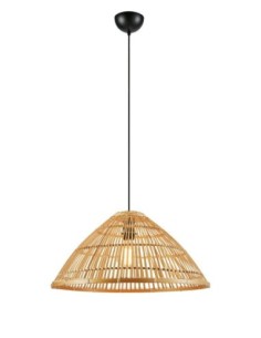 Markslöjd Capello – Suspension Ø58 cm en bambou tressé naturel, 1xE27, 40W max