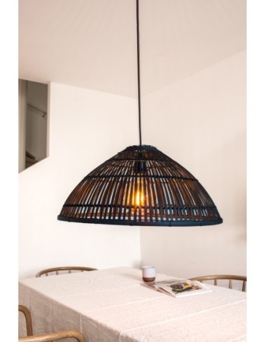 Markslöjd Capello – Luminaire suspendu 1xE27 avec abat-jour ajouré, ambiance chaleureuse et naturelle