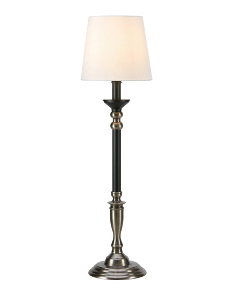 Markslöjd Gent – Lampe de table noire avec pied décoratif en acier