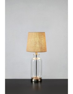 Markslöjd Costero – Lampe de table transparente 61,5 cm E27 40W, style rustique chic 2