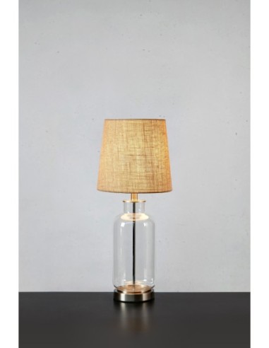 Markslöjd Costero – Élégance naturelle avec pied en verre et abat-jour en jute