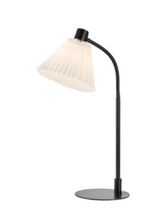 Markslöjd Mira – Lampe de table blanche et noire 59 cm E14 40W, design minimaliste et pliable
