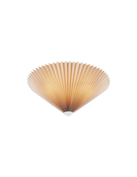 Markslöjd Plisado – Plafonnier beige 50 cm avec abat-jour plissé pour une ambiance chaleureuse