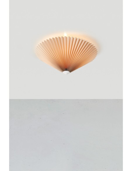 Markslöjd Plisado – Design compact avec bouton métal blanc décoratif pour une élégance discrète