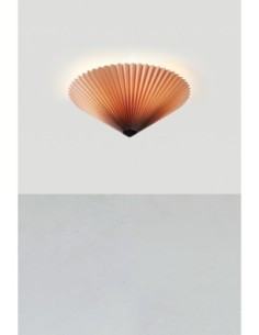 Markslöjd Plisado – Plafonnier gris 50 cm avec abat-jour plissé pour une lumière élégante et diffuse 2