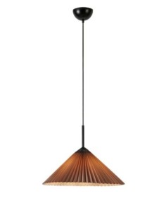 Markslöjd Plisado – Suspension grise 50 cm avec abat-jour plissé pour une touche élégante et contemporaine