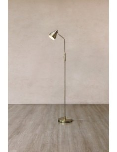 Markslöjd Story – Lampadaire en laiton antique avec abat-jour orientable, parfait pour la lecture 2