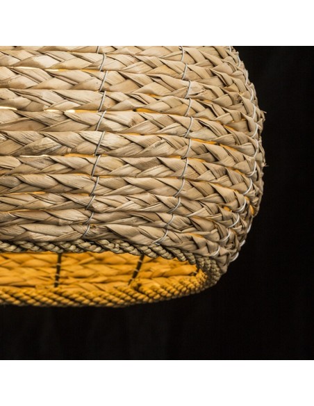 Suspension ronde osier tressé Aruba - Rendl Light Studio Leluminaireled.com
