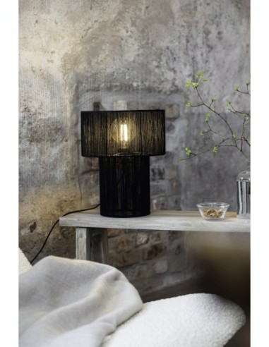 Markslöjd Soga – Douille E27, câble textile noir 220 cm, ambiance chaleureuse