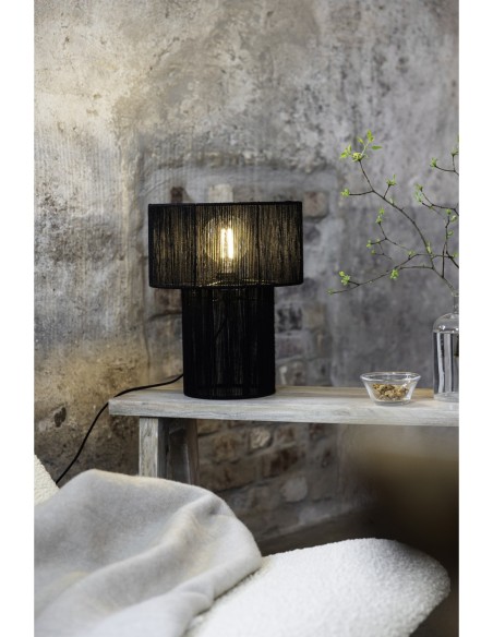 Markslöjd Soga – Douille E27, câble textile noir 220 cm, ambiance chaleureuse