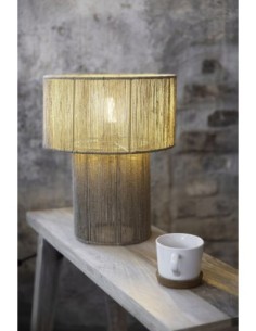 Markslöjd Soga – Lampe de table Ø30 cm en jute naturel, esprit bohème fait main 2