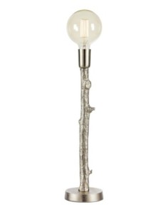 Markslöjd Ramo – Lampe de table en métal finition argentée avec pied en forme de branche, H53 cm, Ø14 cm