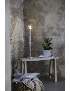 Markslöjd Ramo – Lampe de table en métal finition argentée avec pied en forme de branche, H53 cm, Ø14 cm 2