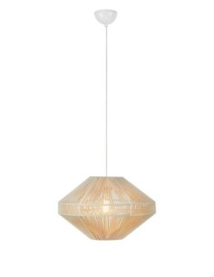 Markslöjd Razzo – Suspension décoratif en fils de coton beige, Ø50 cm, H31 cm