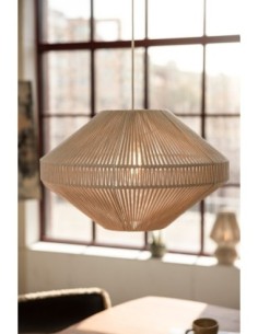 Markslöjd Razzo – Suspension décoratif en fils de coton beige, Ø50 cm, H31 cm 2