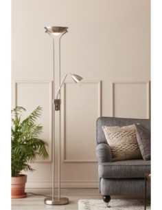 Markslöjd Detroit – Lampadaire en acier avec double éclairage, H180 cm 2