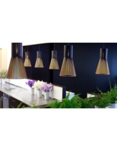 Suspension Led  Puncto classique noyer - Secto Design Leluminaireled.com 2