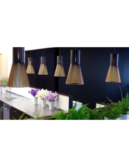 Suspension Led  Puncto classique noyer - Secto Design Leluminaireled.com