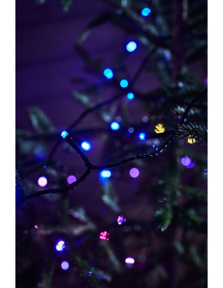 Guirlande festive LED 200x, 20 mètres, IP44, couleurs variées – Markslöjd – Choice Multi