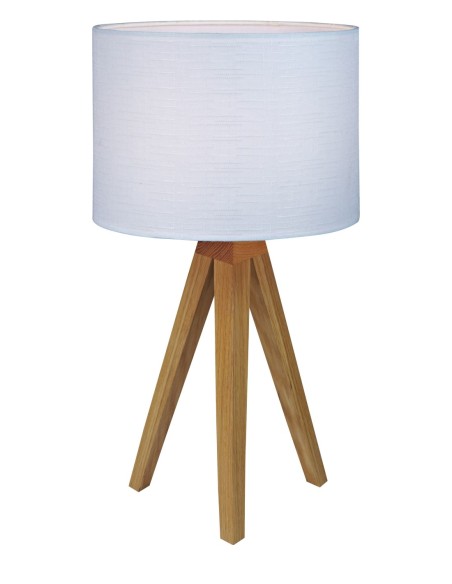 Lampe de table E14, max. 40W, IP20, chêne naturel et blanc – Markslöjd – Kullen