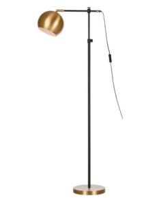 Markslöjd Chester – Lampadaire LED E27, max 60W, hauteur réglable et abat-jour orientable, noir et bronze