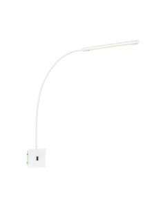 Markslöjd ANTENNA – Applique LED blanche orientable en métal avec interrupteur intégré