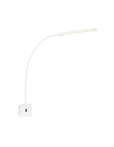 Markslöjd ANTENNA – Applique LED blanche orientable en métal avec interrupteur intégré