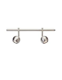 Markslöjd Expand – Spot LED sur rail 2xGU10, max. 12W, design industriel acier brossé