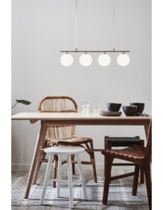 Markslöjd Quattro – Plafonnier design 4xG9 en métal acier et verre opale, style contemporain 2