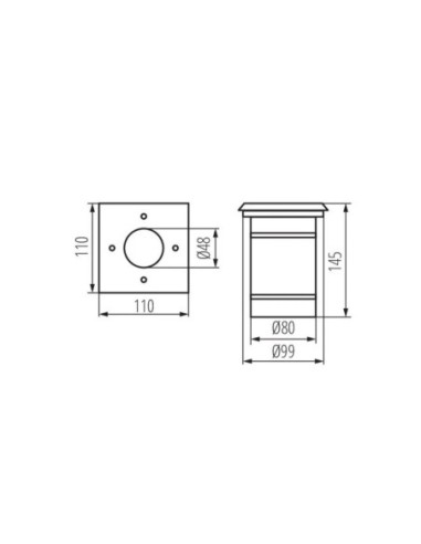 Encastré de sol  GU10  - Kanlux - Berg Leluminaireled.com