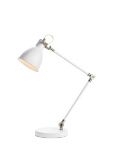 Markslöjd House – Lampe de bureau blanche en métal, orientable et design épuré